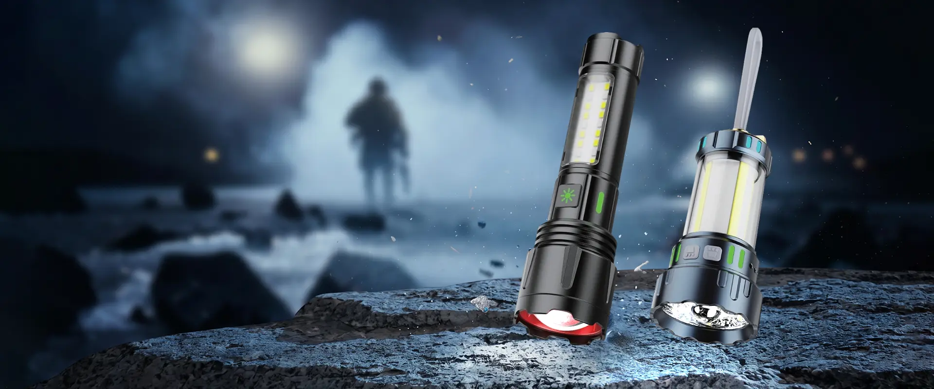 Тактически LED фенер Forest Tiger - презареждаем с голям лумен за служебна употреба