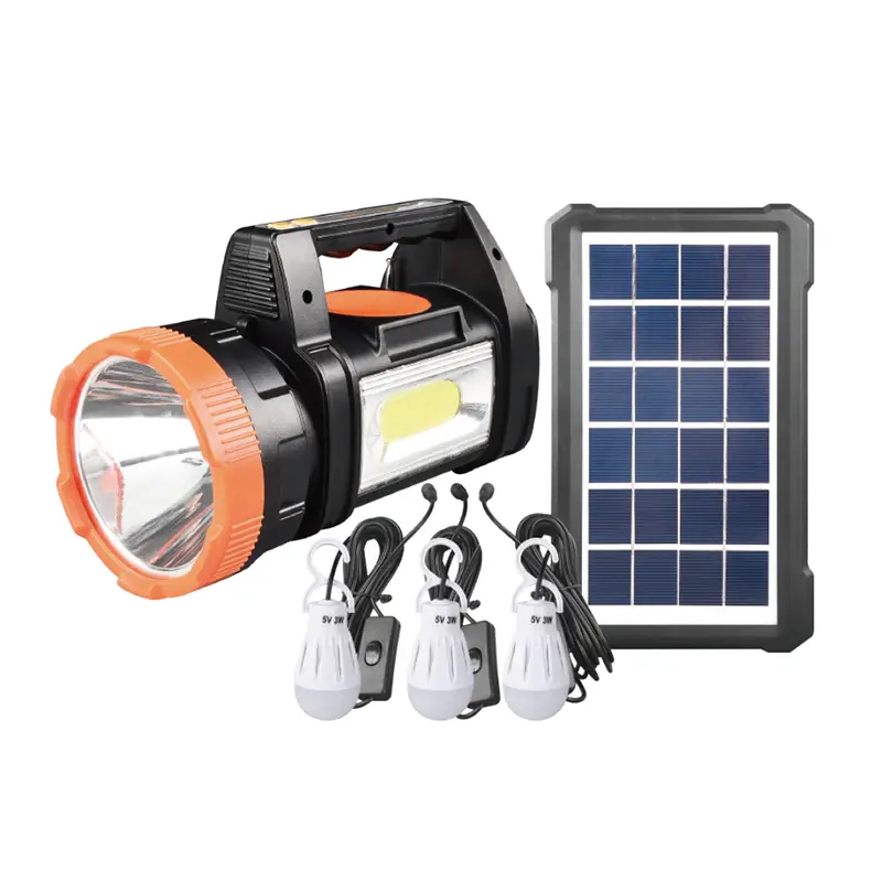 30W COB акумулаторен комплект слънчеви прожектори
